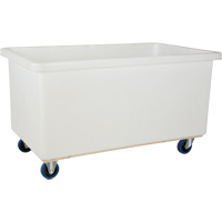 Straight Wall Box Truck, White Polyethylene, 57" L x 34" W x 33" H, 22 cu. ft. Volume, 600 lbs. Capacity CSL Industriel Inc.