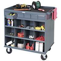 Heavy-Duty Two-Sided Mobile Work Station, 1200 lbs. Capacity, Steel, 34" x W, 34" x H, 24" D, All-Welded, 6 Drawers CSL Industriel Inc.