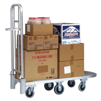 Chariot en aluminium pour marchandise, 20" la x 55-1/4" lo, 1200 lb cap, Roues Polyur&eacute;thane CSL Industriel Inc.