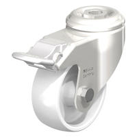 Roulette en nylon acier inoxydable, Pivotant avec frein, Diam&egrave;tre 5" (127 mm), Capacit&eacute; 265 lb (120 kg) CSL Industriel Inc.