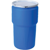 Nestable Polyethylene Drum, 14 US gal (11.7 imp. gal.), Open Top, Blue CSL Industriel Inc.