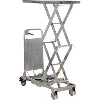 Manual Hydraulic Scissor Lift Table, 27-1/2" L x 17-3/4" W, Partial Stainless Steel, 220 lbs. Capacity CSL Industriel Inc.