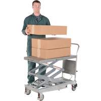 Manual Hydraulic Scissor Lift Table, 35-1/2" L x 20" W, Partial Stainless Steel, 800 lbs. Capacity CSL Industriel Inc.