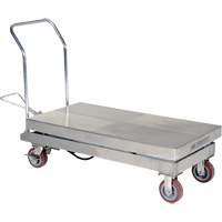 Manual Hydraulic Scissor Lift Table, 47" L x 24" W, Partial Stainless Steel, 2000 lbs. Capacity CSL Industriel Inc.