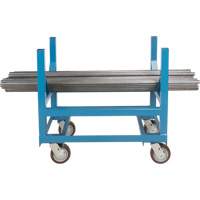 Chariot &agrave; berceaux pour tuyaux et barres, 24" lo x 24" la x 34" h, Capacit&eacute; de 2500 lb, Roue Polyur&eacute;thane CSL Industriel Inc.