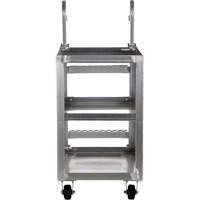 Stockpicker Truck, Aluminum, 21-7/8" W x 40" D, 3 Shelves, 660 lbs. Capacity CSL Industriel Inc.