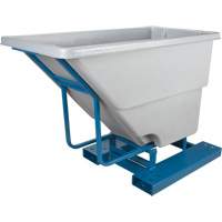 Self-Dumping Hopper, Polyethylene, 5/8 cu.yd., Grey CSL Industriel Inc.