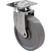 Roulette 2309, Pivotant, 4" (101,6 mm), Gris Envirothane, 350 lb (158,8 kg) CSL Industriel Inc.