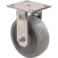 Roulette Max9, Fixe avec frein, 5" (127 mm), Gris-WOW Envirothane, 1000 lb (453,6 kg) CSL Industriel Inc.