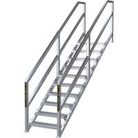 SmartStairs 6-10 Steps Modular Construction Stair System, 75" H CSL Industriel Inc.