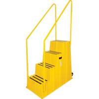 Escabeau industriel, 4 marches, 44" x 22-1/4" x Hauteur 65-1/8" CSL Industriel Inc.