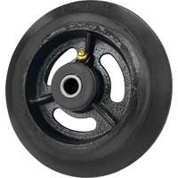 Roue en caoutchouc moul&eacute;, 6'' (152 mm) dia. x 1-1/2" (38 mm) la, Capacit&eacute; de 450 lb (204 kg) CSL Industriel Inc.