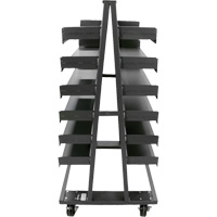Chariot &agrave; cadre en A robuste &agrave; deux c&ocirc;t&eacute;s avec 12 plateaux, 38" x 30" x 63", Capacit&eacute; 2500 lb CSL Industriel Inc.