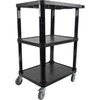 Chariot utilitaire avec tablette plate, 3 tiers, 18-1/8" x 37-3/8" x 27-3/4", Capacit&eacute; 330 lb CSL Industriel Inc.