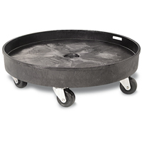 Waste Container Dolly, Polyethylene, Black CSL Industriel Inc.
