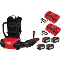 M18 FUEL Dual Battery Backpack Blower Kit, 18 V, 155 MPH Output, Battery Powered CSL Industriel Inc.