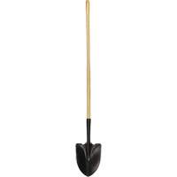 Round Point Shovel, Tempered Steel Blade, Wood, Straight Handle CSL Industriel Inc.