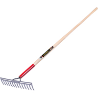 Pro Double Back Level Rake, Ashwood Handle, 13-3/4" W, Tempered Steel Blade, 14 Tines CSL Industriel Inc.