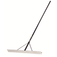 Pro Asphalt Rake, 36" W, Aluminum Blade, 28 Tines CSL Industriel Inc.