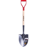 Pro Round Point Shovel, Tempered Steel Blade, Wood, D-Grip Handle CSL Industriel Inc.