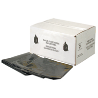 Heavy-Duty Garbage Bags, 2X Strong, 30" W x 38" L, 2.2 mils, Black CSL Industriel Inc.