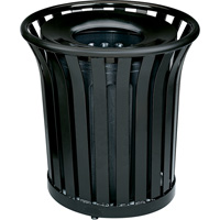 Contenant pour d&eacute;chets sans couvercle Americana Series, Acier, 36 gal. US CSL Industriel Inc.
