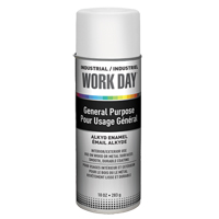 Peinture industrielle Work Day, Blanc, Brillant, 10 oz, Canette a&eacute;rosol CSL Industriel Inc.