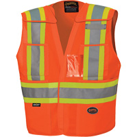 6930 Drop Shoulder Tear-Away Safety Vest, High Visibility Orange, Large/X-Large, Polyester CSL Industriel Inc.