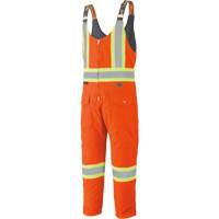 5538 High Visibility Quilted Duck Overalls, Cotton, X-Large, High Visibility Orange CSL Industriel Inc.