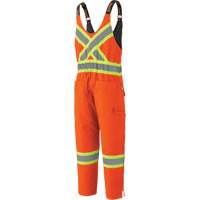 5538 High Visibility Quilted Duck Overalls, Cotton, X-Large, High Visibility Orange CSL Industriel Inc.
