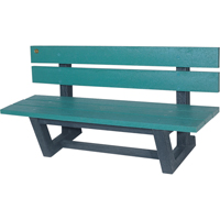 Bancs de parc d'ext&eacute;rieur, Plastique recycl&eacute;, 60" lo x 22-13/16" la x 29-13/16" h, Vert CSL Industriel Inc.