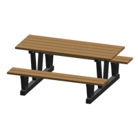 Tables de pique-nique d'ext&eacute;rieur en plastique recycl&eacute;, 72" lo x 60-5/16" la, S&eacute;quoia CSL Industriel Inc.