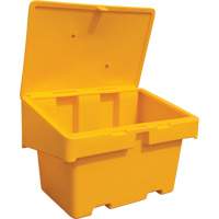 Contenants pour sel & sable SOS, Avec Moraillon, 48" x 33" x 34", 18,5 pi³, Jaune CSL Industriel Inc.
