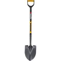 Pro Round Point Shovel, Tempered Steel Blade, Fibreglass, D-Grip Handle CSL Industriel Inc.