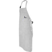 Leather Welding Apron, Bib, 52" L, Pearl Grey CSL Industriel Inc.