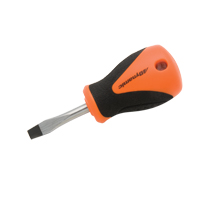Stubby Slotted Screwdriver, 1/4" Tip, Round, 3-3/4" L, Cushion Grip Handle CSL Industriel Inc.