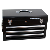 Coffre avec tiroirs pour outils manuels, 10" P x 20" la x 12" h, Noir CSL Industriel Inc.