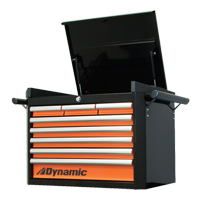 Coffre &agrave; outils sup&eacute;rieur, 28" la, 8 tiroirs, Noir/Orange CSL Industriel Inc.