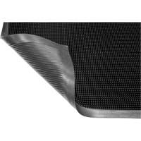 Gritstop Fingermat Matting, Rubber, Scraper Type, Textured Pattern, 2' x 2-2/3', Black CSL Industriel Inc.