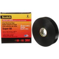 Ruban isolant Super 88 de calibre professionnel Scotch, 19 mm (3/4") la x 32,9 m (108') lo, 8,5 mils, Noir CSL Industriel Inc.