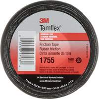 Temflex Cotton Friction Tape 1755, 19 mm (3/4") x 18.28 m (60'), Black CSL Industriel Inc.