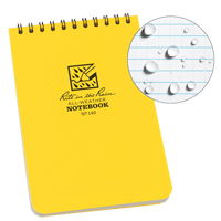 Carnet de notes de poche &agrave; spirale, Couverture souple, Jaune, 100 Pages, 4" , 6"  CSL Industriel Inc.