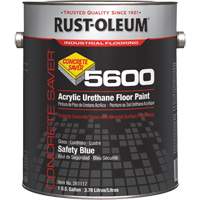 Peinture d'acrylique pour plancher Concrete Saver 5600 System, 1 gal., &agrave; l'eau, Brillant, Bleu CSL Industriel Inc.
