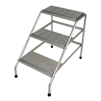 Escabeau en aluminium, 3 marches, 34-9/16" x 22-13/16" x Hauteur 30" CSL Industriel Inc.