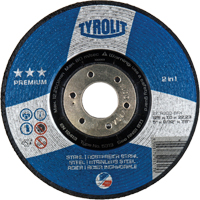 Meule 2-en-1 de premi&egrave;re qualit&eacute;, 4-1/2" x 9/32", Arbre 7/8", Type 27 CSL Industriel Inc.