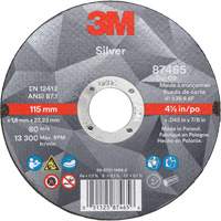 Silver Cut-Off Wheel, 4" x 0.035", 1/4" Arbor, Type 1, Ceramic, 19100 RPM CSL Industriel Inc.