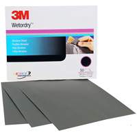 Feuille abrasive Wetordry, 9" x 11", Grain P220, Oxyde d'aluminium CSL Industriel Inc.