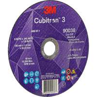 Cubitron 3 Cut-Off Wheel, 6" x 0.045", Type T27, Ceramic, 10200 RPM CSL Industriel Inc.