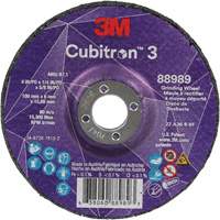 Cubitron 3 Depressed Centre Grinding Wheel, 4" x 1/4", 5/8" Arbor, Ceramic, Type T27 CSL Industriel Inc.