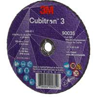 Cubitron 3 Cut-Off Wheel, 4" x 1/8", 3/8" Arbor, Type T1, Ceramic, 21000 RPM CSL Industriel Inc.